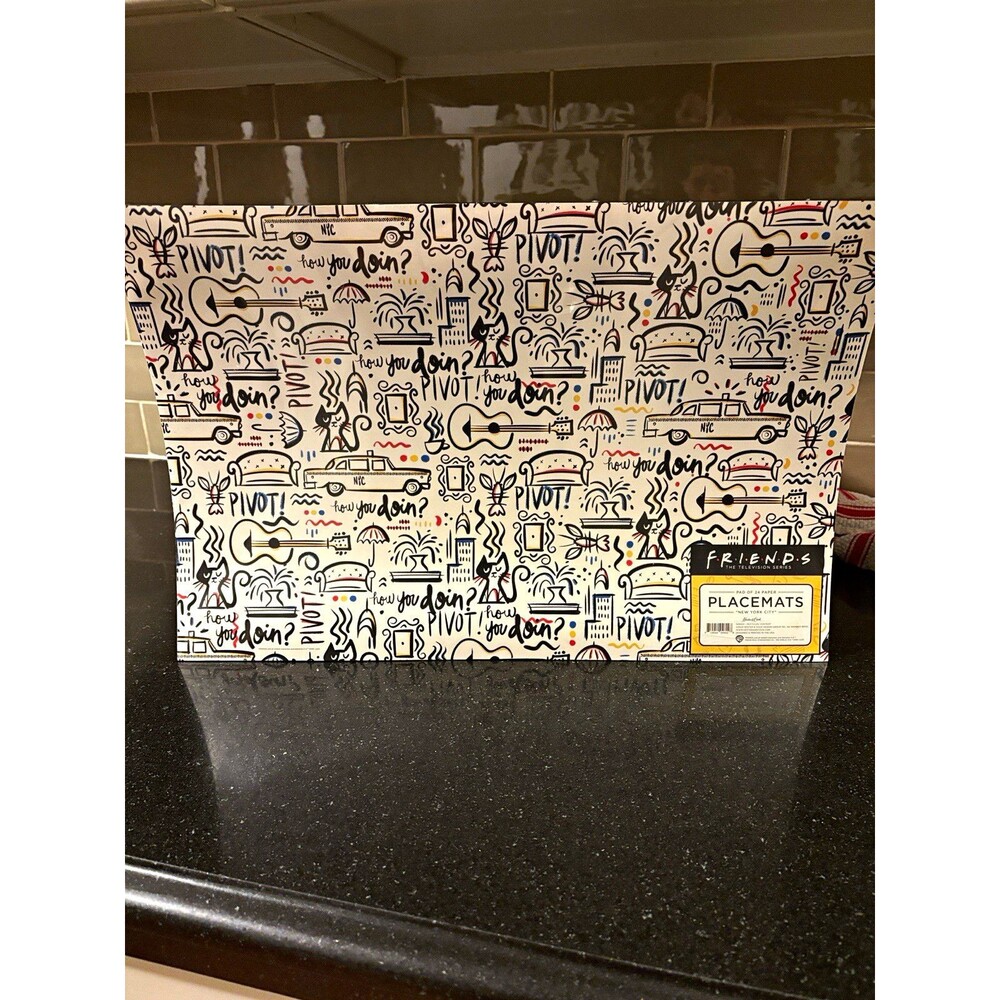 Hester & Cook Friends TV Series New York City Paper Placemats 24ct Recycled